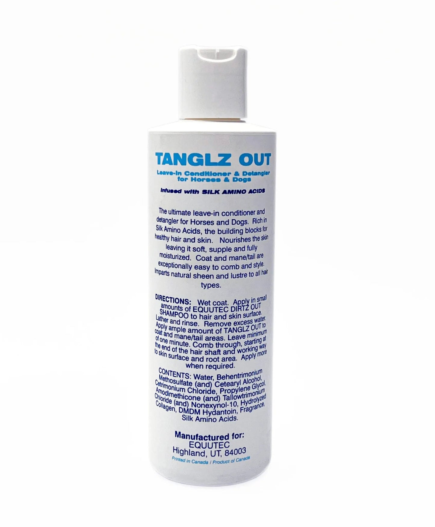 Tanglez Out Silk Protein Conditioner: Natural Leave-In Formula for Horses & Dogs Prime 90