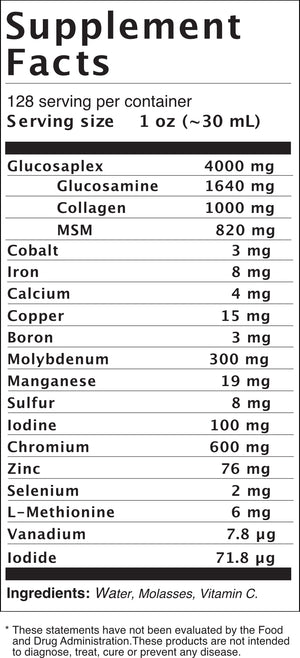 Equine vitality boost: Comprehensive Liquid Mineral & Glucosamine Supplement for Horses (1 gallon) Prime 90