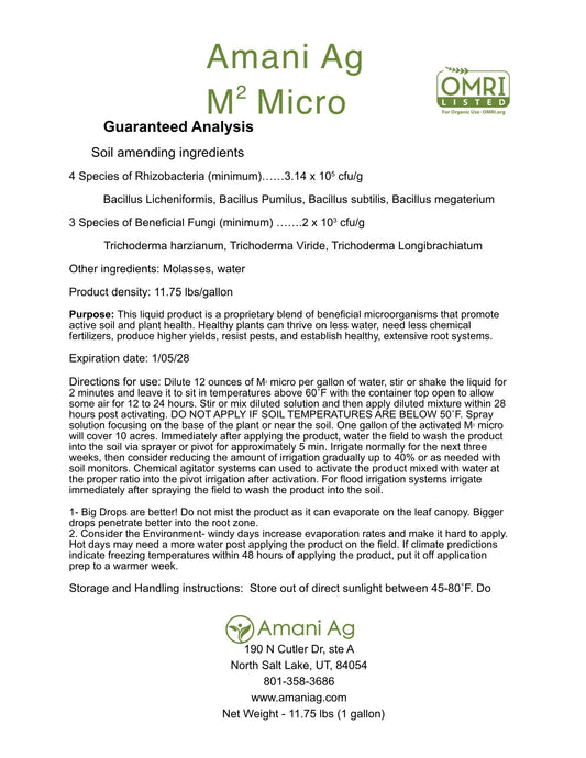M2 Garden System Organic -- Complete Soil Catalyst Kit -- OMRI Listed AmaniAg