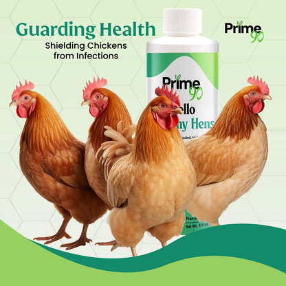 Hello Healthy Hens – Essential Mineral Supplement for Optimal Chicken Health & Egg Production Prime 90