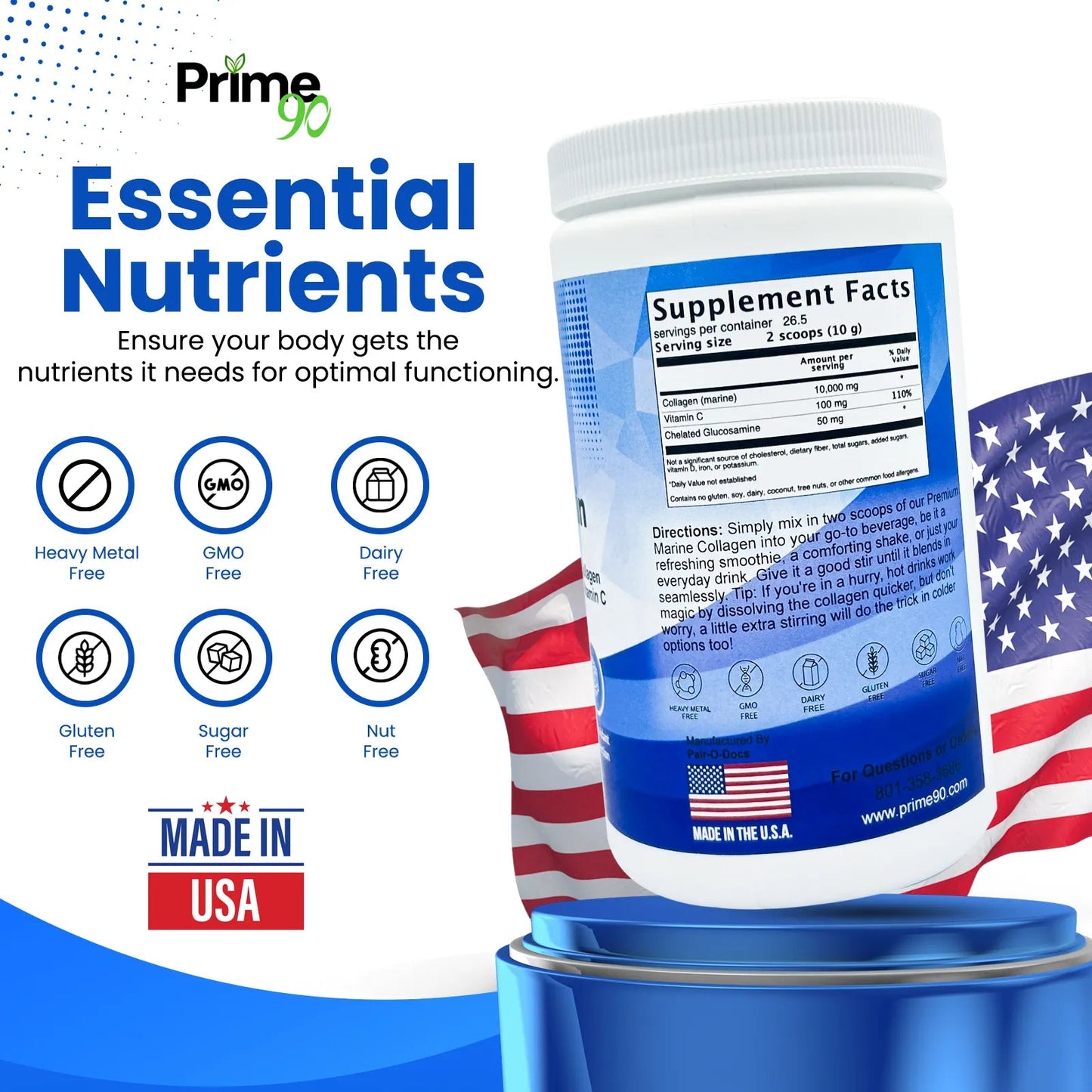 Revitalize Your Skin with Hello Healthy Skin’s Hydrolyzed Marine Collagen peptides Prime 90