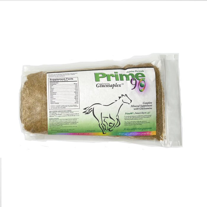Dry Horse Essential Mineral & Glucosamine Supplement – Superior Musculoskeletal Strength, Enhanced Energy & Coat Luster for Horses Prime 90