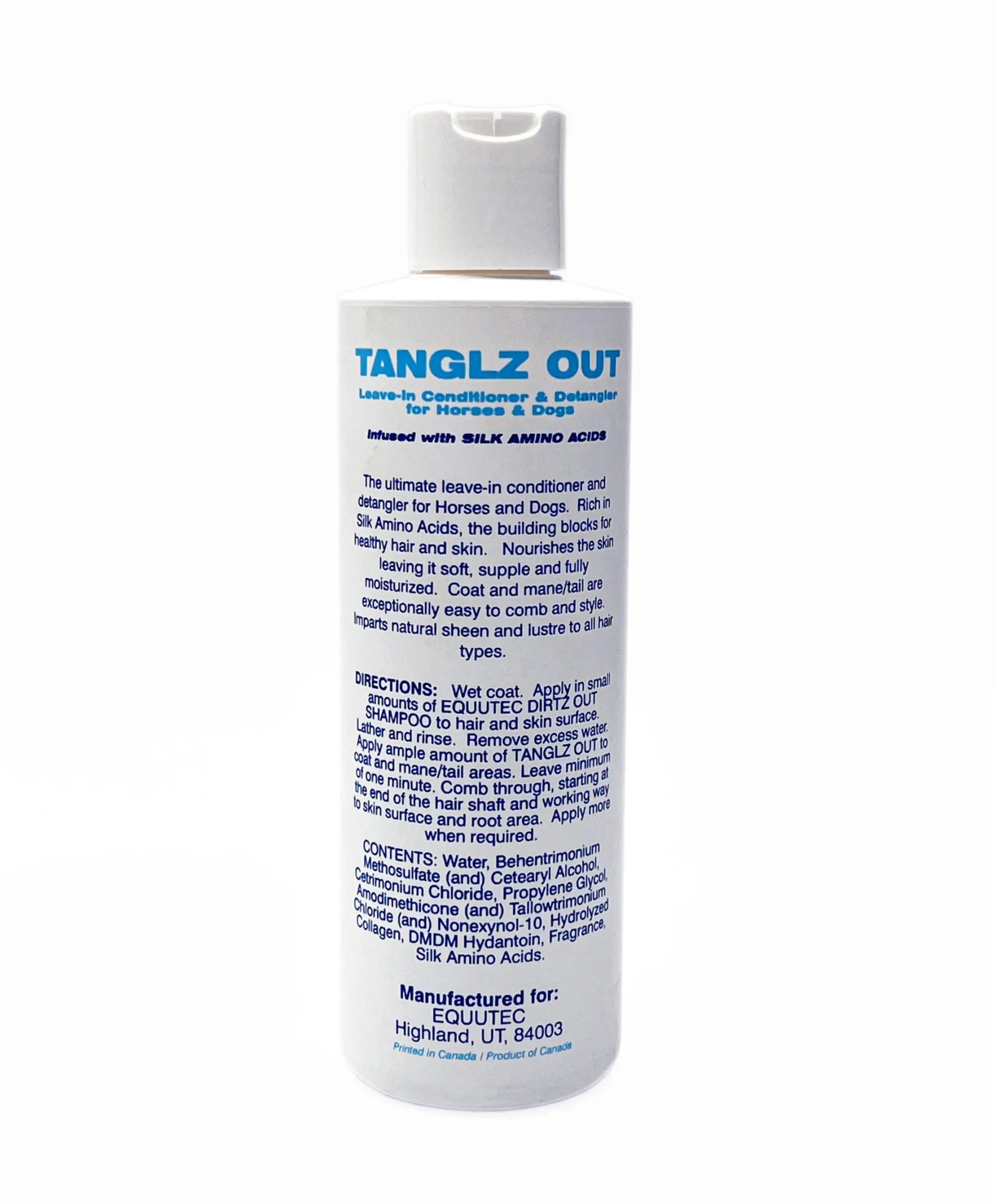 Tanglez Out Silk Protein Conditioner: Natural Leave-In Formula for Horses & Dogs Prime 90