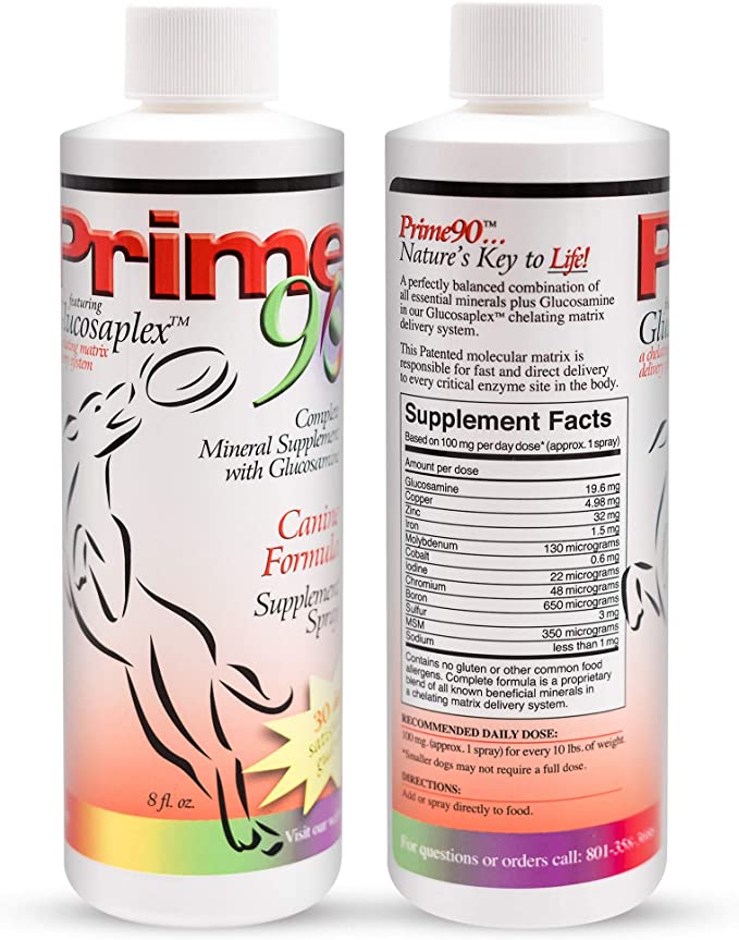 Nutrimax Canine Supplement – Essential Mineral & Glucosamine Supplement for Dogs Prime 90